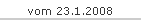 vom 23.1.2008